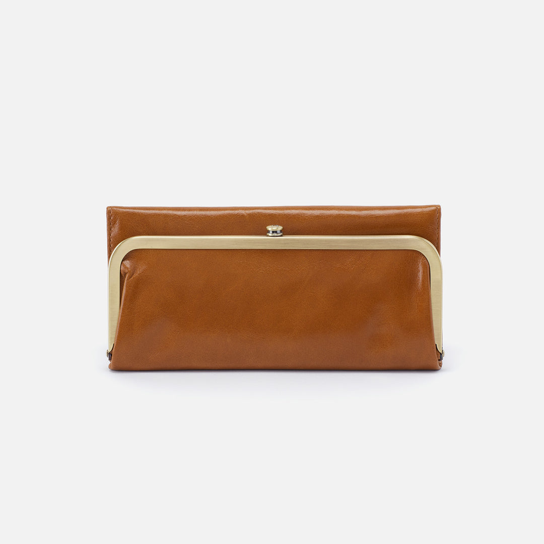 HOBO Dunn Leather Continental outlet Wallet in Truffle