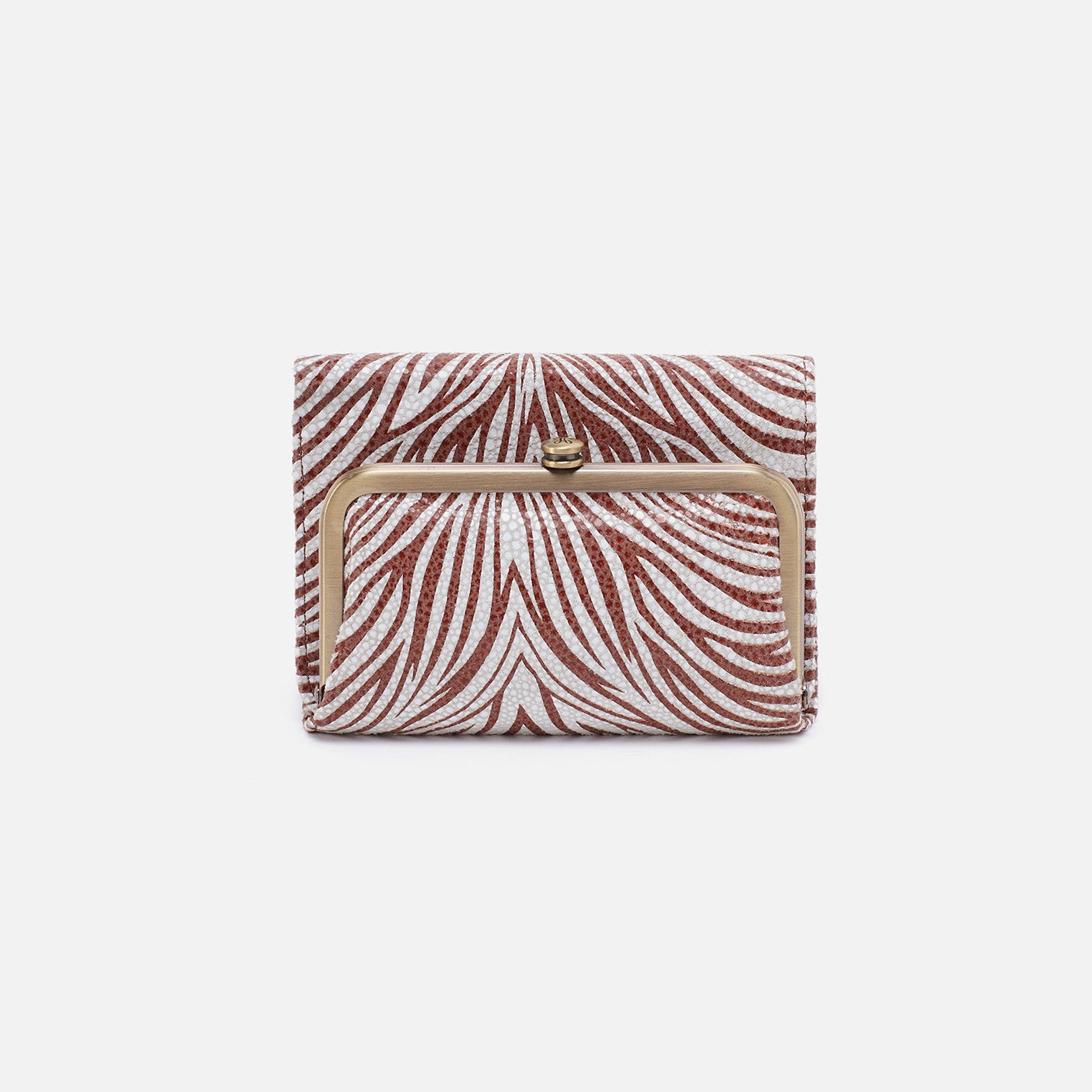 Hobo Spark Wristlet Printed Canvas Ginger Zebra