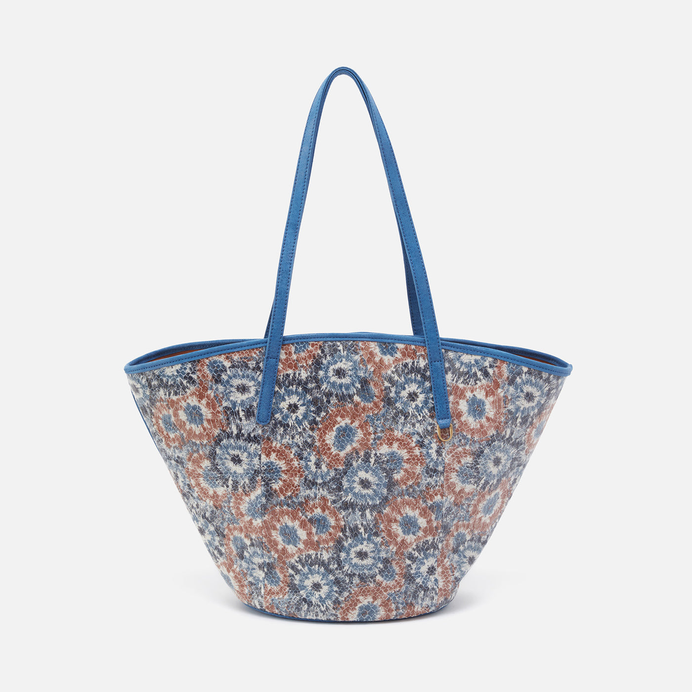 Ellison Tote in Printed Leather - Blue Burst – HOBO