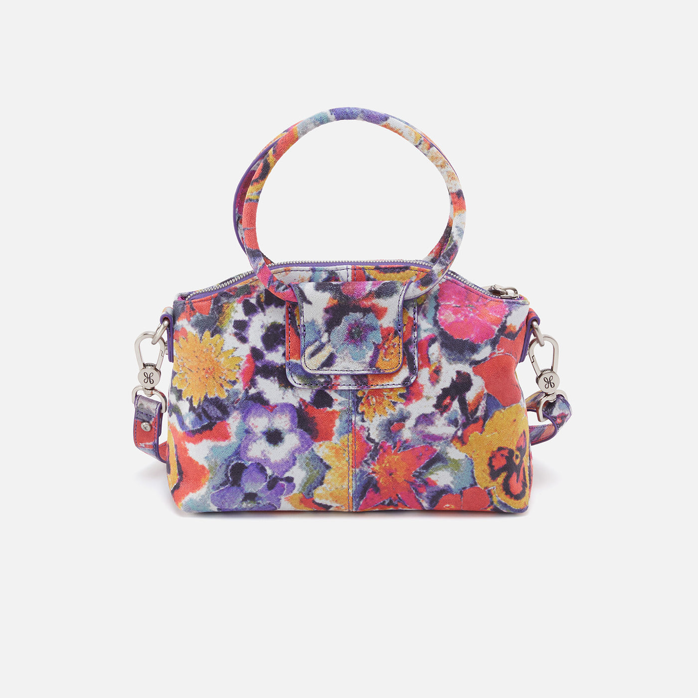 Sheila Top Zip Crossbody in Printed Leather - Poppy Floral – HOBO